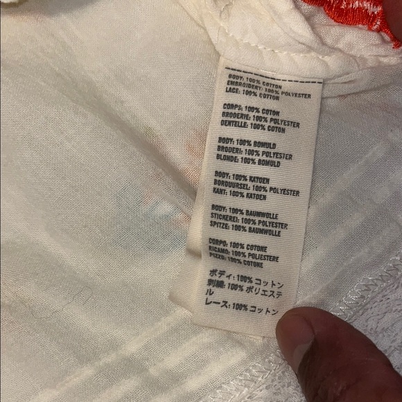 Abercrombie & Fitch White Floral Embroidered Crop Top - Picture 4 of 11